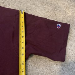 VTG Champion Maroon Plum Heavy Weight Cotton TShirt EXTRA LARGE Unisex Lot Of 12