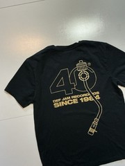 Def Jam Recordings 40th Anniversary Since 1984 Black/Gold Graphic T-Shirt Sz. S