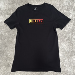 Hurley Men’s Small Black Crew Neck Short Sleeve T-Shirt FREE SHIPPING