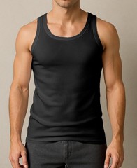 Men’s Cotton Tank Tops Tag Free Soft Ribbed Undershirts Multi Pack Breathable
