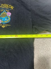 Riot Society Bangkok Thailand Graphic T-Shirt Black Size Large