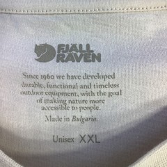 Fjallraven Kanken T-shirt Boston Chalk White Organic Cotton Unisex Size XXL NWT