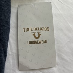 True Religion Men’s Medium Waterfall Metallic Horseshoe Logo Graphic T-Shirt