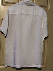 Helmut Lang Men’s Shirt Minimalist Country Club Cupro Vegan Silk Breathable Med.
