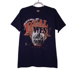 VINTAGE Dollywood: The Real West USED Shirt (M, Dolly Parton, Single Stitch)