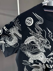 Evisu t shirt tee black S/M/L/XL/XXL