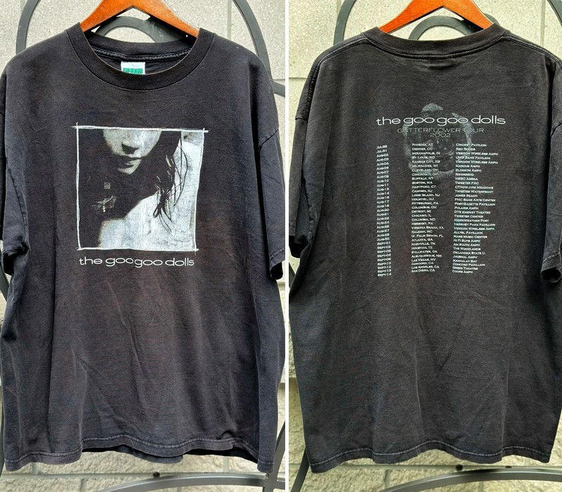 2002 The Goo Goo Dolls – Gutter Flower Tour Concert Black T shirt vtg