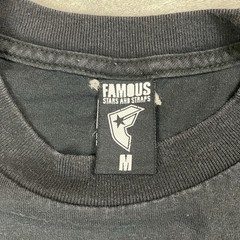 Y2K Famous Stars And Straps Shirt Mens Medium Black Slime Classic Logo Print