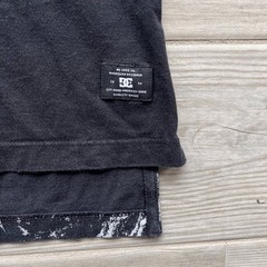 DC Shoes Co. Black Pocket T-Shirt Layered Hem Streetwear Skater Style