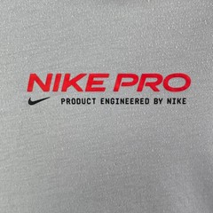 Nike Pro T-Shirt Mens XXL Tall Gray Dri-FIT Graphic Logo Athletic Gym Tee