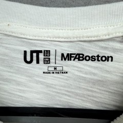 Uniqlo UT x Museum of Fine Arts, Boston T-Shirt Mens M White Graphic Crew Neck