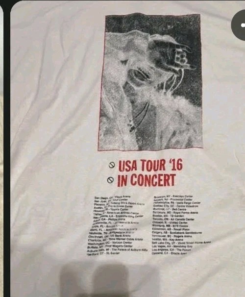 Travis Scott In Concert USA Tour Travis Rodeo Devil Horns XL Tee 2016