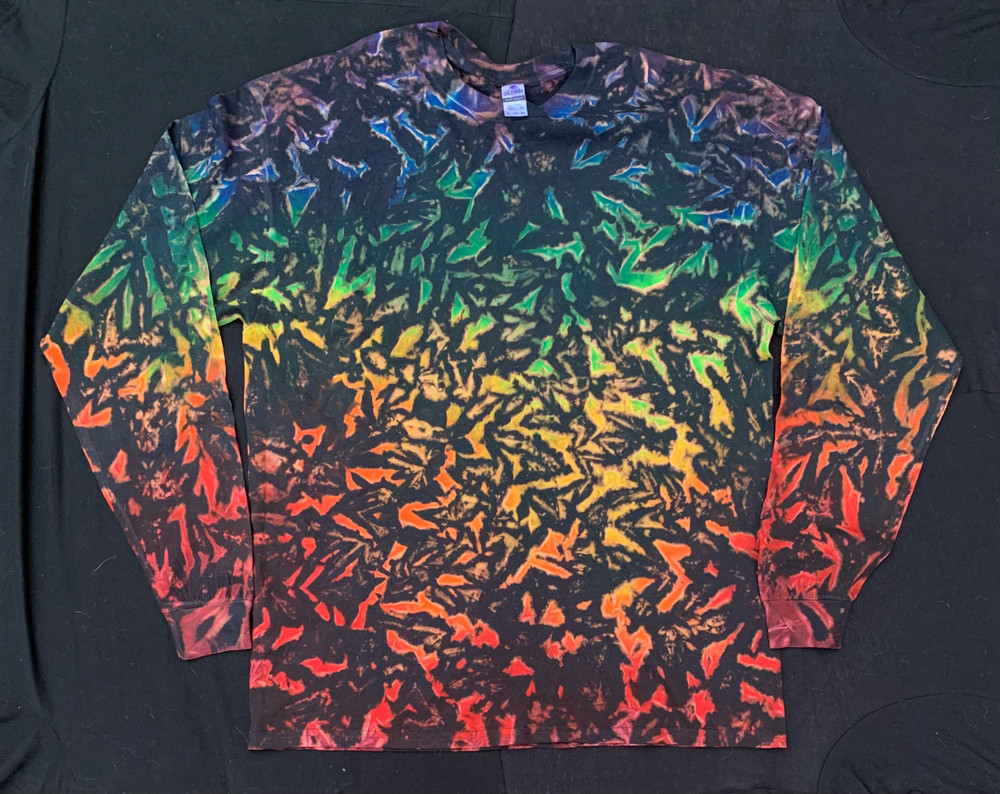 *New* 3XL & 4XL Handmade Tie Dye, Black Infused Cruncht Crinkle