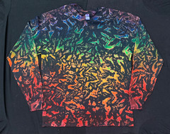 *New* 3XL & 4XL Handmade Tie Dye, Black Infused Cruncht Crinkle