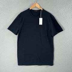 NEW Vince Shirt Mens Large Navy Cotton Garment Dye Crewneck Tee FLAWED