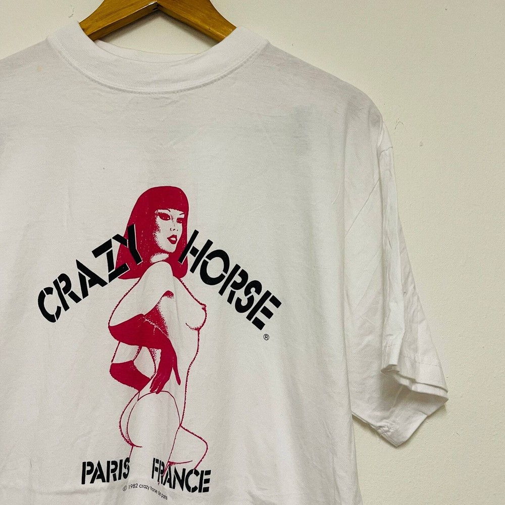 Vintage 80s Crazy Horse De Paris T-Shirt / Dance / Theatre / Cabaret / Rare / Ar