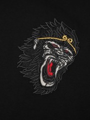 Niepce Men’s Raging Monkey Embroidery Tee Japanese Streetwear T-Shirt