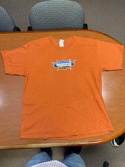 Vintage Matco Tools Racing Tee T-Shirt Size XL Orange Drag Flames !!FIRE!! (72)