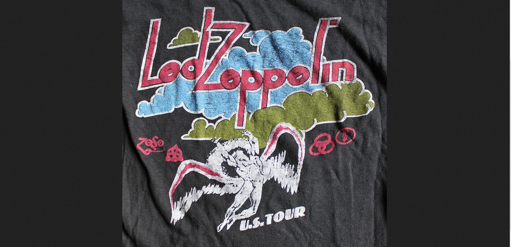Vintage 70’s Led Zeppelin Black Men S-234XL T-shirt NG2799