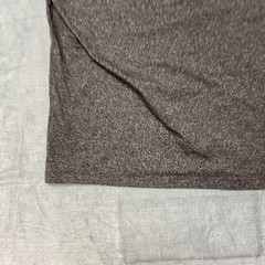Express Henley Shirt Mens Large Charcoal Gray Short Sleeve Stretch Chest Pocket