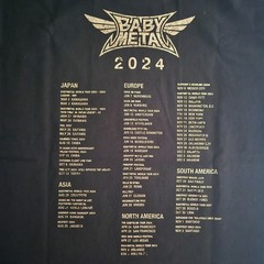 BABYMETAL The One Tee 2025 GOLD Limited Color T-Shirt Size L Japan New Unopened