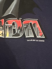 *DEADSTOCK* 2001 Vintage Batman Shirt DC Comics Adult Small