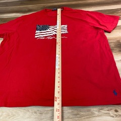 Polo Ralph Lauren T Shirt Red American Flag Graphic T Shirt Men’s 2XB Pony
