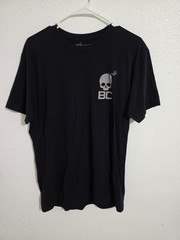 BC Shirt Mens Large Black Not Dead Yet Skull Clock Graphic Tee Gothic Streetwear