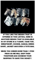 MORGAN OR ARAB OR FRIESIAN ? HORSE SHOW ART GALLOPING HORSE T-SHIRT WS318
