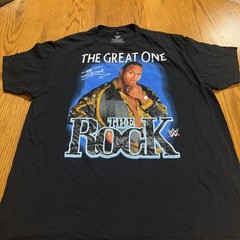WWE The Rock Know Your Role Brahma Bull Champion Shirt Size XL