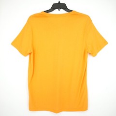 Cremieux Men’s Short-Sleeve Shirt L SLIM FIT Orange V-Neck Crew NWT
