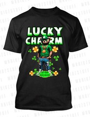 St Patrick’s Day Bear Lucky Charm I’m Your Huckleberry Tee Shirt ProClub Shaka T