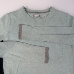 Smartwool Sz S Mint Shadow Pine Pocket Wool Blend Sweater Flaw Base Layer