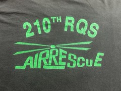 Vtg Alaska Air Rescue 210th RQS Long Sleeve T-Shirt Mens XL USA Jolly Green ANG