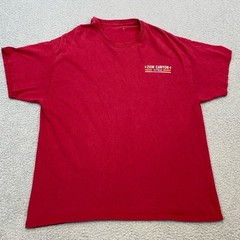 Zion Canyon National Park Utah T Shirt Men’s Large Red Knit Cottton*
