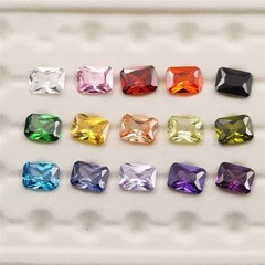 15pcs 8x10mm Octangle Cut 5A Cubic Zirconia Stone Mix 15 Colors Loose CZ Synt…
