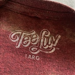 2010s Tee Luv Dr. Pepper T Shirt Mens Large Maroon Bleach Dye Soda Pop Promo