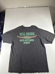 VINTAGE T Shirt 90’s Hard Buck Rodeo Co Size XL Black Cowboy