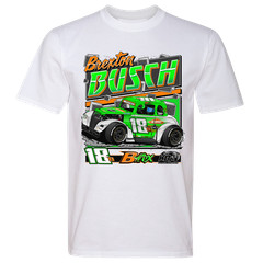 BREXTON BUSCH #18B LEGEND WHITE 2-SPOT TEE