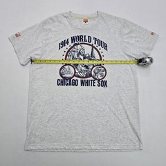 Homage Vintage-Inspired Graphic Tshirt 1914 Chicago White Sox World Tour Mens XL