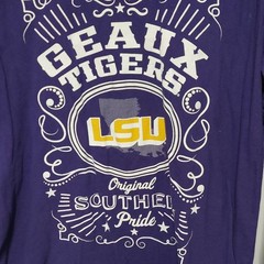 Louisiana State University LSU Long Sleeve Graphic Shirt Small Free Shipping