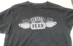 Central Perk Graphic T Shirt M Charcoal Gray Ripple Junction Friends TV Show
