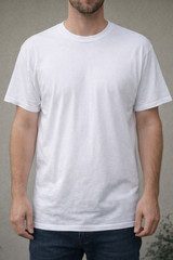 Gildan Heavy Cotton Crew Neck T-Shirt Blank Tee Short Sleeve White Size M