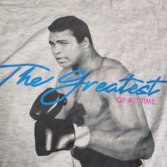 Vintage Muhammad Ali Boxing T-Shirt Men’s Medium Gray Rare Short Sleeve Tee