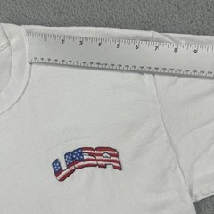 Vintage Hanes Heavyweight 50/50 Large White T Shirt 9-11-01 God Bless America