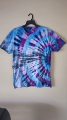 Eclipse Tie Dye Mens T-Shirt Blank Tye Dyed Tee Spiral New 4 XL