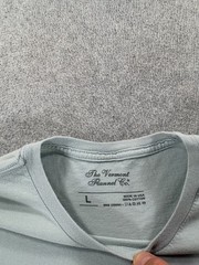 Vermont Flannel Co 100% Cotton S/S Crew Tee Shirt (Men’s Large) Made in USA