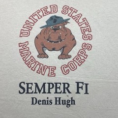 Y2K US Marine Corps T-Shirt Men’s 2XL Bulldog Military Semper Fi