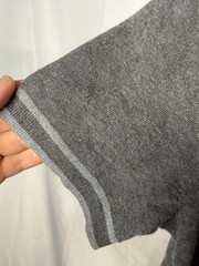 NWT Alfani Mens Charcoal Heather Gray Knitted Short-Sleeve Crewneck T-Shirt S