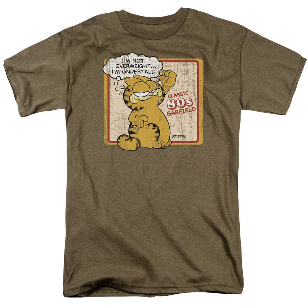 Garfield Undertall Licensed Adult Unisex T-Shirt Regular Fit Tee SM-3X